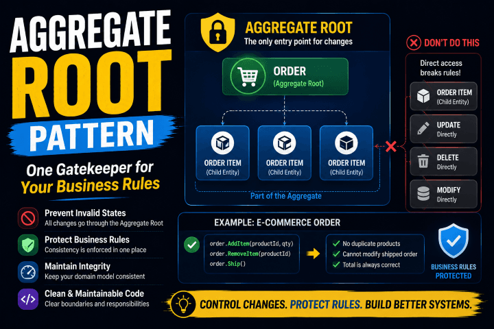 The Aggregate Root Pattern: Your Business Rules Deserve a Gatekeeper