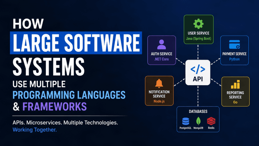 From Confusion to Clarity: How Large Software Systems Use Multiple Programming Languages and Frameworks