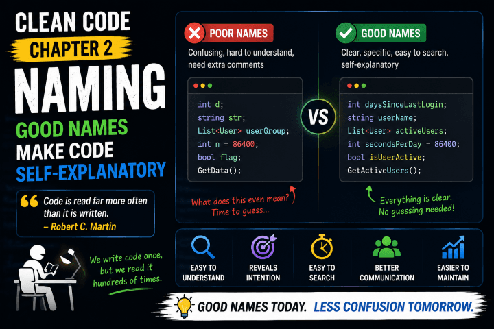 Clean Code Chapter 2: Why Naming Is One of the Hardest Parts of Programming