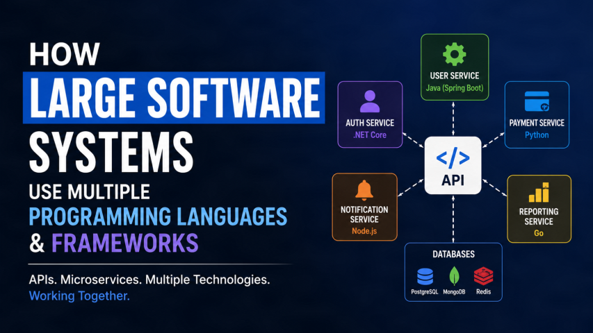 From Confusion to Clarity: How Large Software Systems Use Multiple Programming Languages and Frameworks