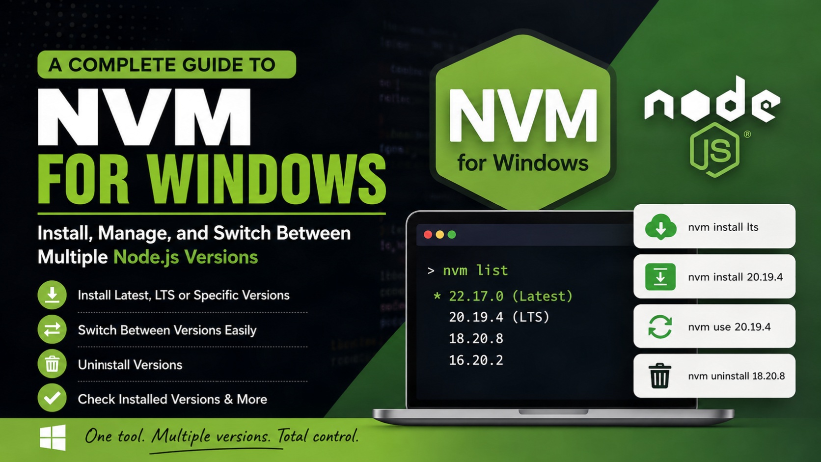 NVM for Windows: A Complete Guide to Installing and Managing Multiple Node.js Versions