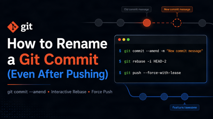 How to Rename a Git Commit (Even After Pushing)