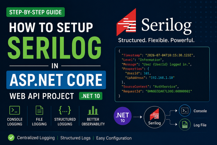 Serilog: Setup Serilog in ASP.NET Core Web API Project